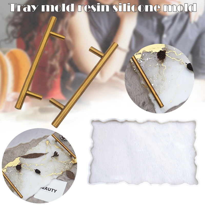 

Large Silicone Tray Artist Mold Irregular Coasters Epoxy Resin Art Supplies Make Your Own Tray Epoxy Resin Molds MDJ998