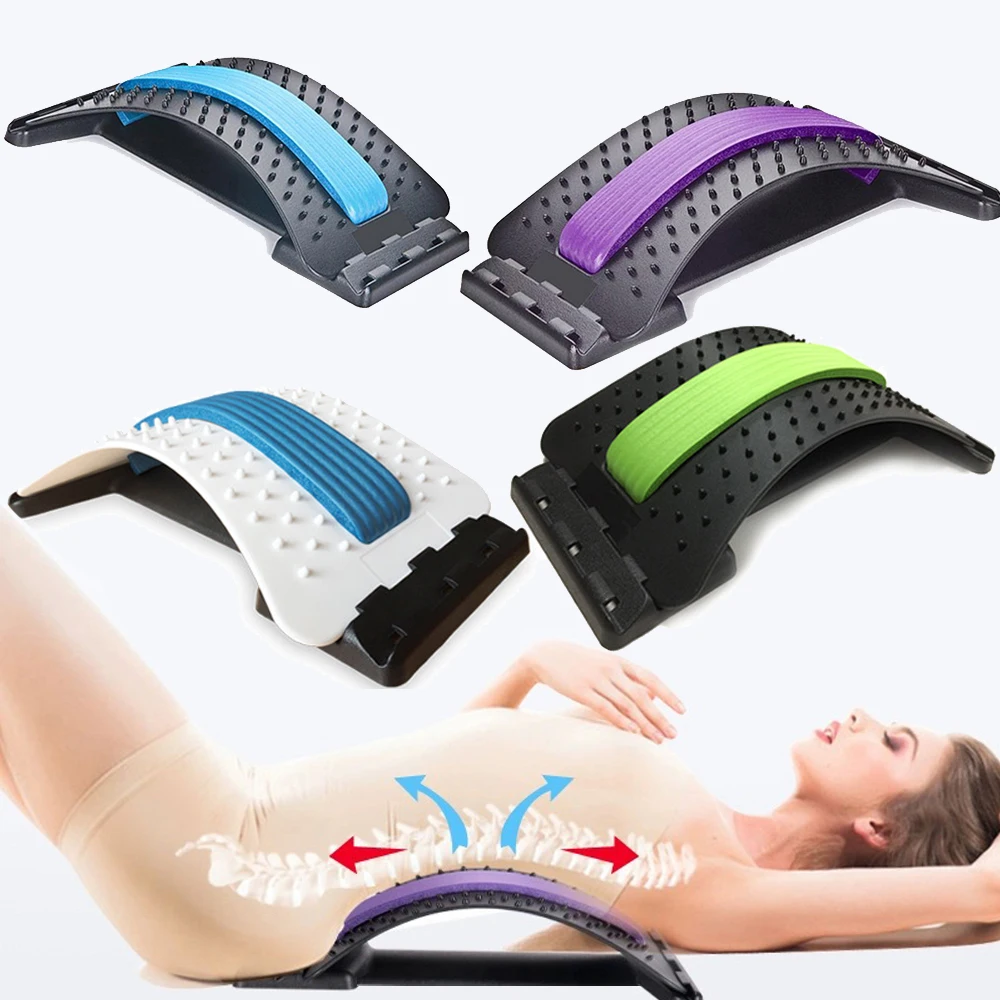 

Spine Pain Relief Lumbar Traction Stretching Device Waist Spine Relax Back Massage Board Prevention Lumbar Disc Herniation Brace