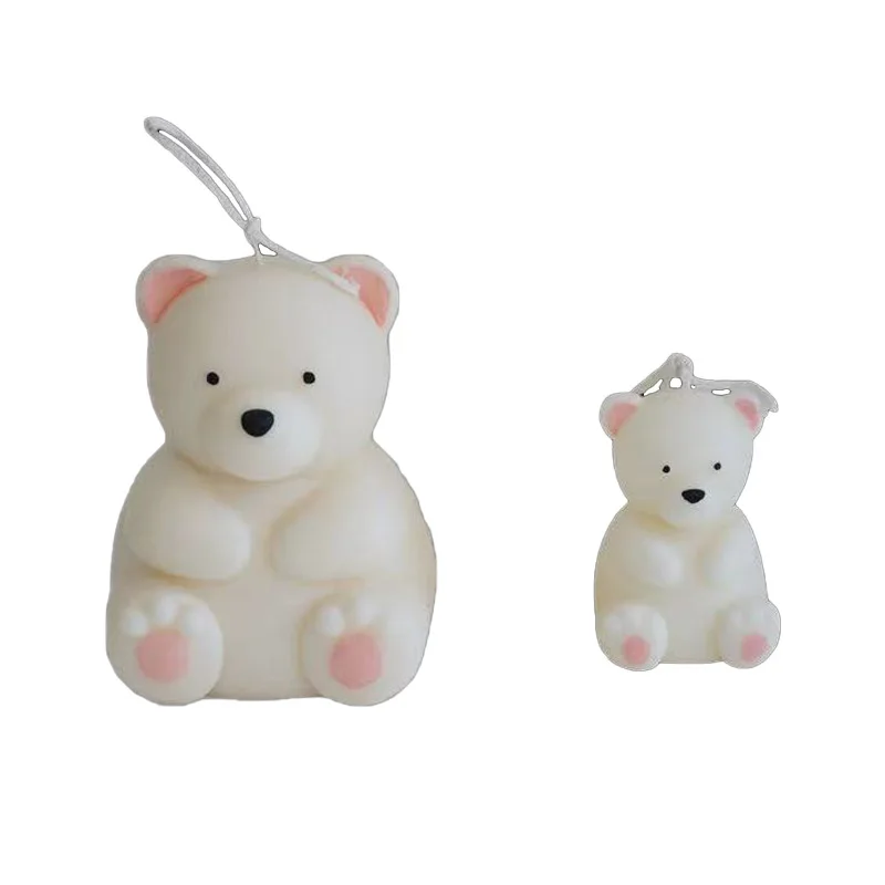 DIY Cute Bear Silicone Candle Mold Multi-style 3D Simulation Animal Pet  Candle Making Supplies Handmade Soap Plaster Resin Molds