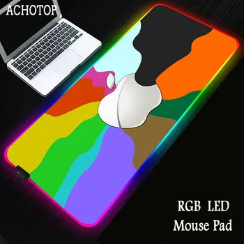 

apple pattern design RGB Mouse Pad Gaming Mouse desktop Large Mousepad Backlit XXL Hot pad LED Gamer Mause Carpet 900x400