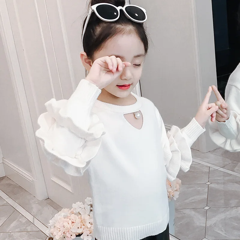 

Girl'S Sweater 2018 Autumn And Winter Children Sweater CHILDREN'S Sweater Baby Girls Base Shirt Sweater Fashion