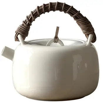 

1pc 200ML Teapot Heat-Resistant Teapot Portable Ceramics Pot Ceramics Tea Kettle Delicate Tea Pot