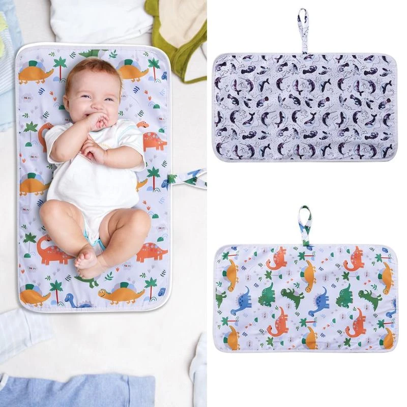 leopard print baby changing mat