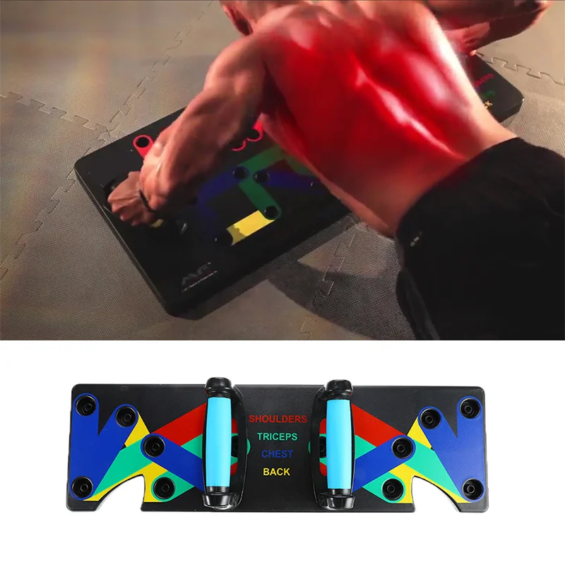 

1 Set Push Up Rack Board System Relax muscle Instruments Training Gym Exercise Push-Ups Stand For GYM Body Training Tool