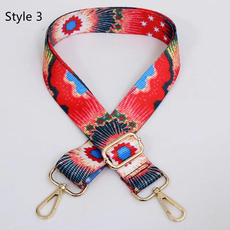7styles Bag Strap For Women Removable DIY Shoulder Rainbow Handbag Accessories Cross Body Messenger Nylon Bag Straps Bags Handle