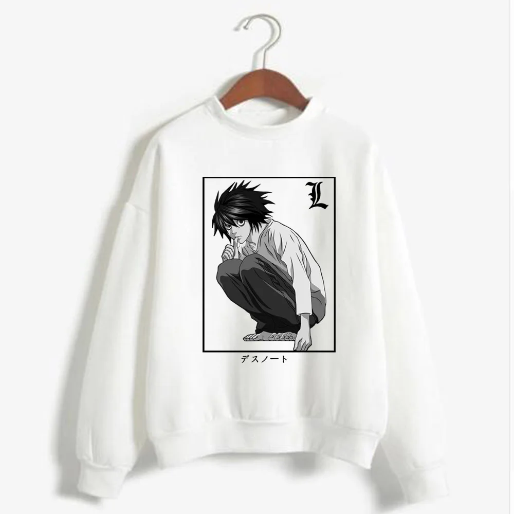 

2021 Winter Clothes Women Tops Anime Death Note Hoodie Autumn Long Sleeve Hoodies Pullover Sweatshirt