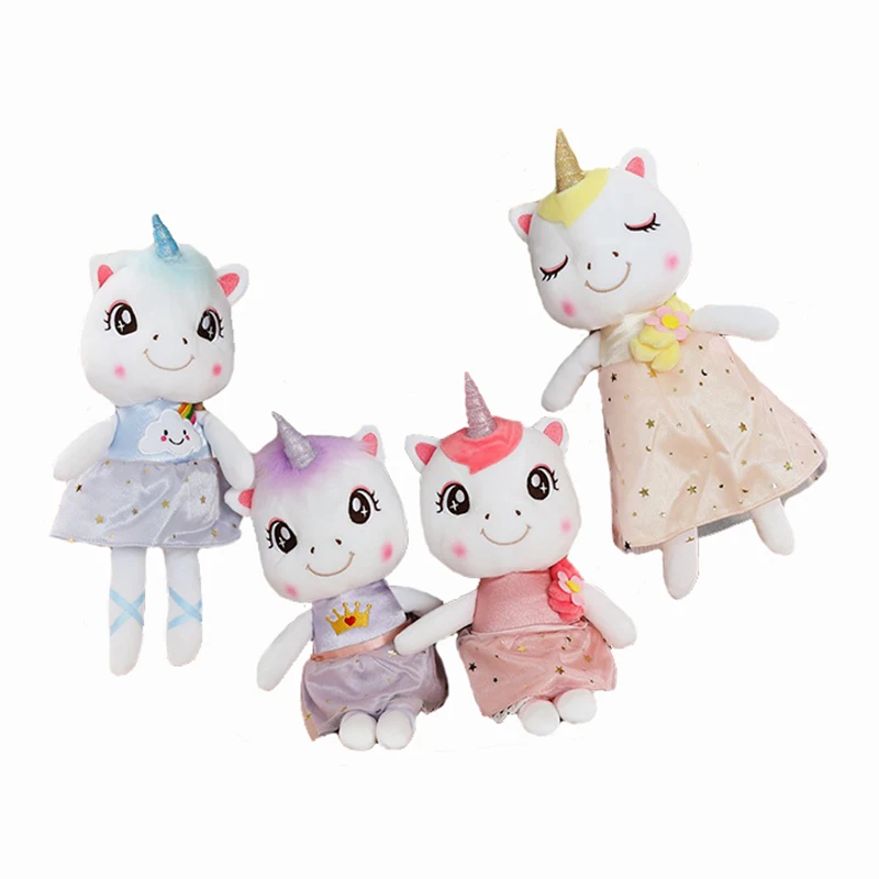 

35cm Cute Unicorn Yarn Skirt Doll Plush Unicorn Stuffed Dress up Kids Unicorn Dolls Xmas/Birthday Gift Home Decoration
