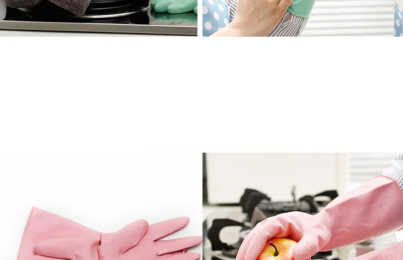 Single li si 1057 Gloves Household Kitchen Cleaning Wash Dishes Laundry Waterproof Thin Reflective Latex Gloves