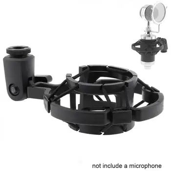 

Universal Professional Condenser Microphone Mic Shock For Large Mic Studio Mount Bracket Recording Holder Black Diaphram Cl W2Y7