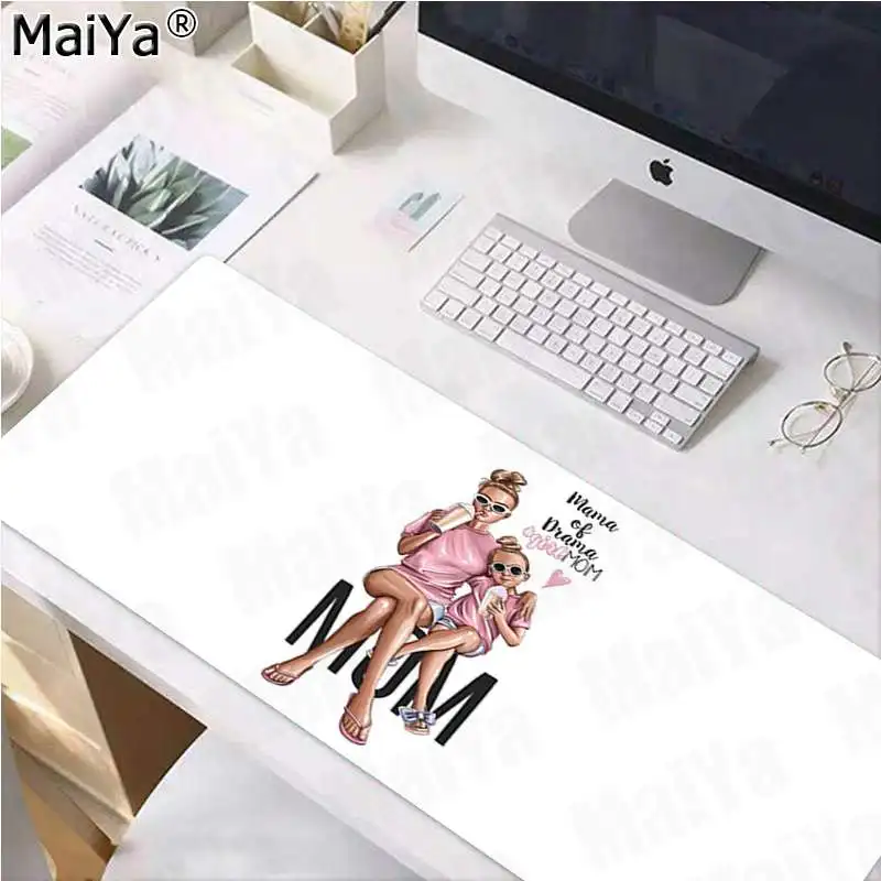 Maiya пользовательские кожи девушка королева мама и ребенок ноутбук компьютер коврик для мыши большой коврик для мыши клавиатуры коврик
