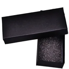 Черно-белая подарочная упаковка из картона коробка крутой брелок универсальная упаковочная лента спонж настраиваемые, с логотипом