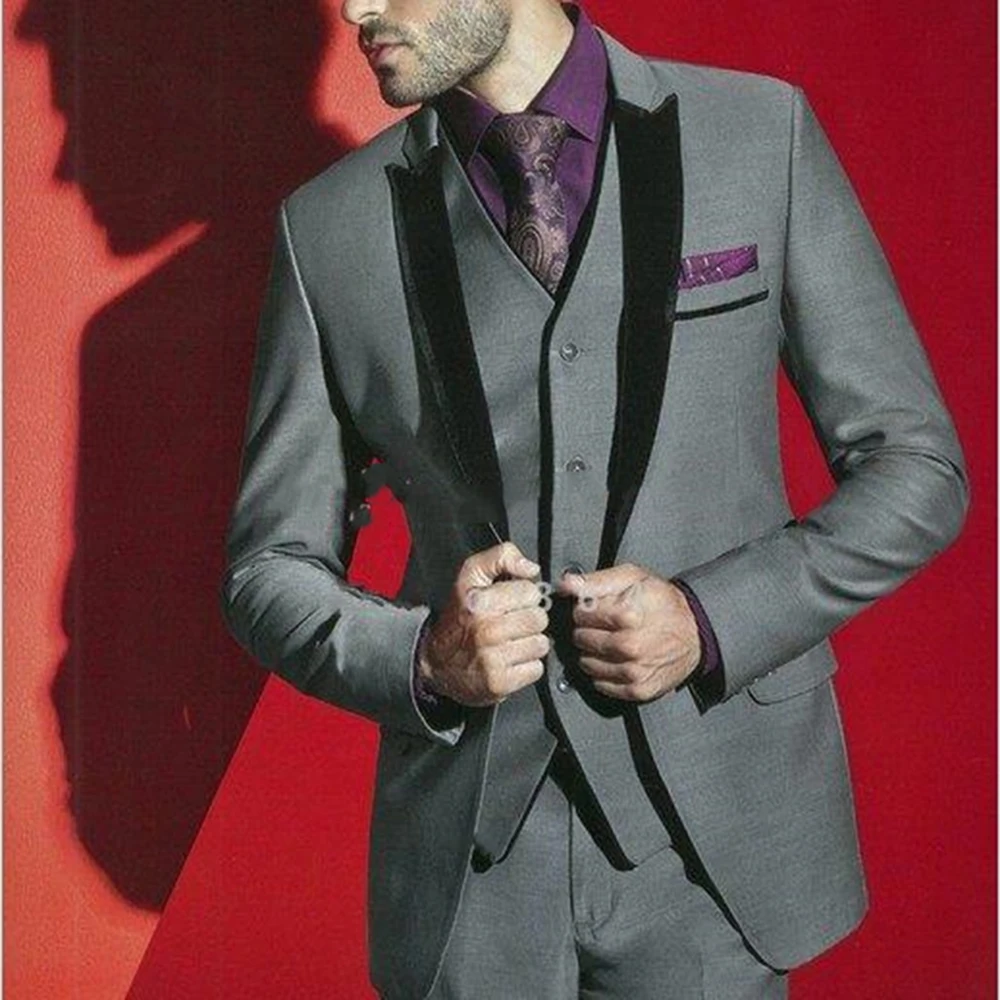 Новинка 2020 мужской свадебный костюм смокинг для свадьбы Лучший из трех предметов