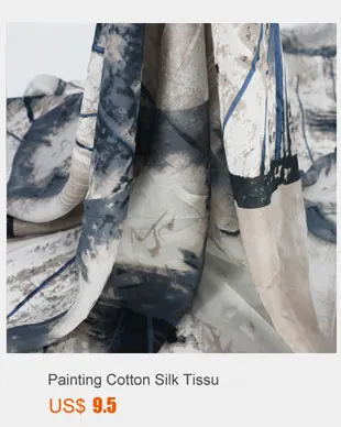 100cm*140cm Natural Dress Material Flower Silk Chiffon Fabric Painting