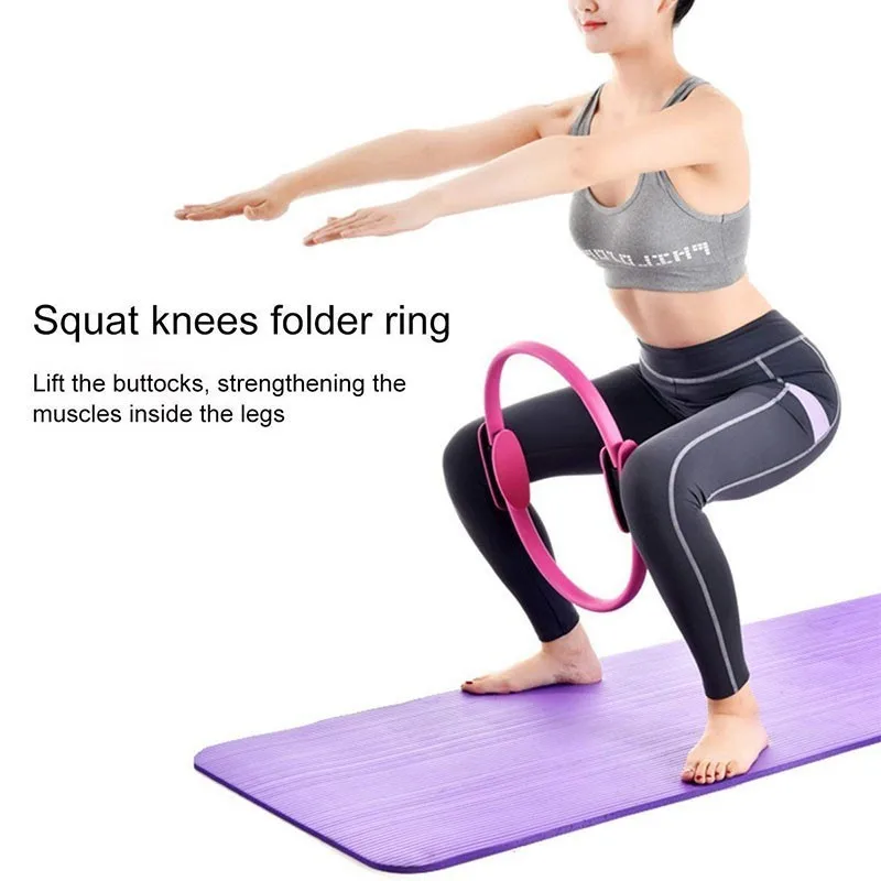 Yoga Pilates Ring Magic Fitness Circle Slimming Body Building Training <Z 