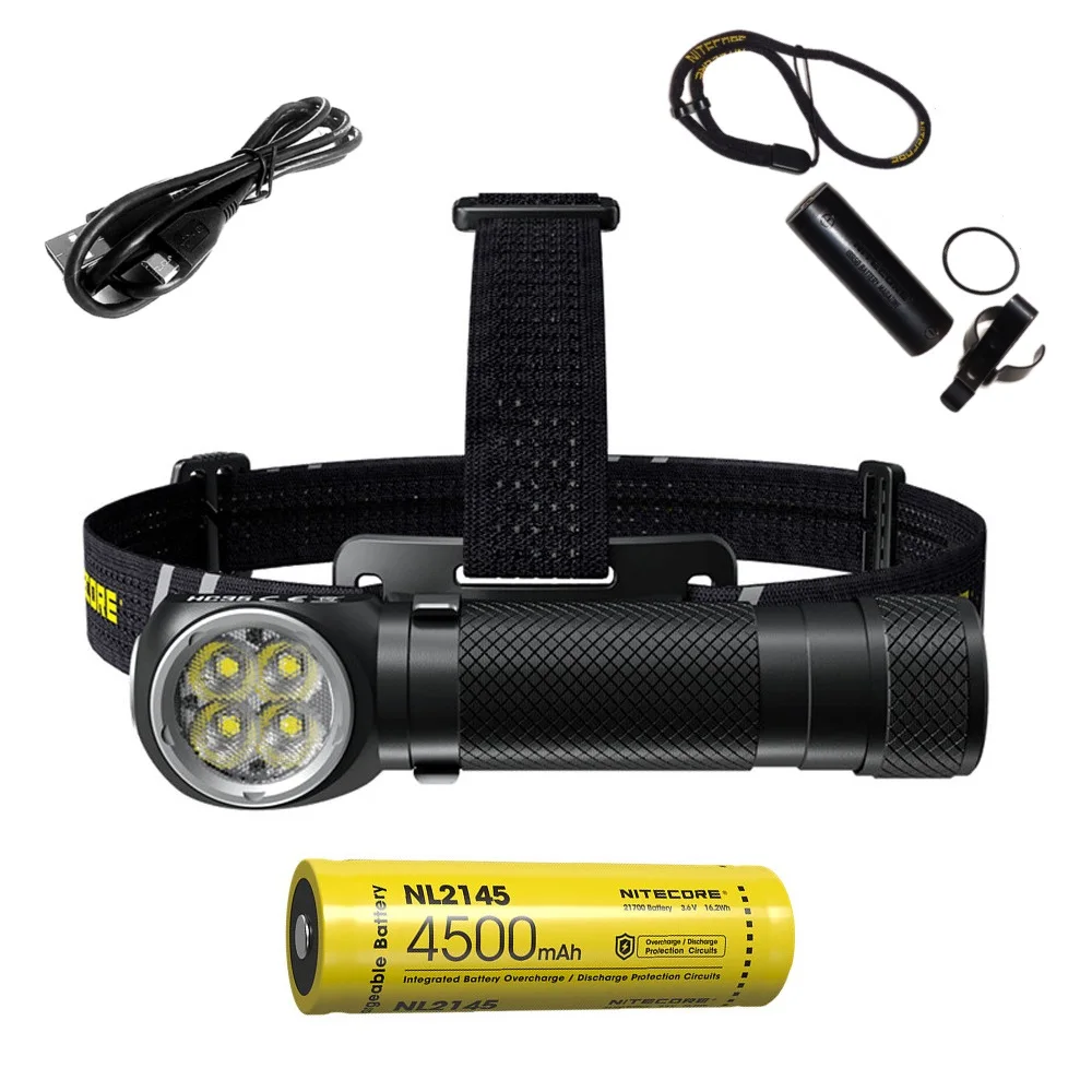 Светодиодный налобный фонарь Nitecore HC35 CREE XP G3 S3 21700 лм перезаряжаемый фонарик с