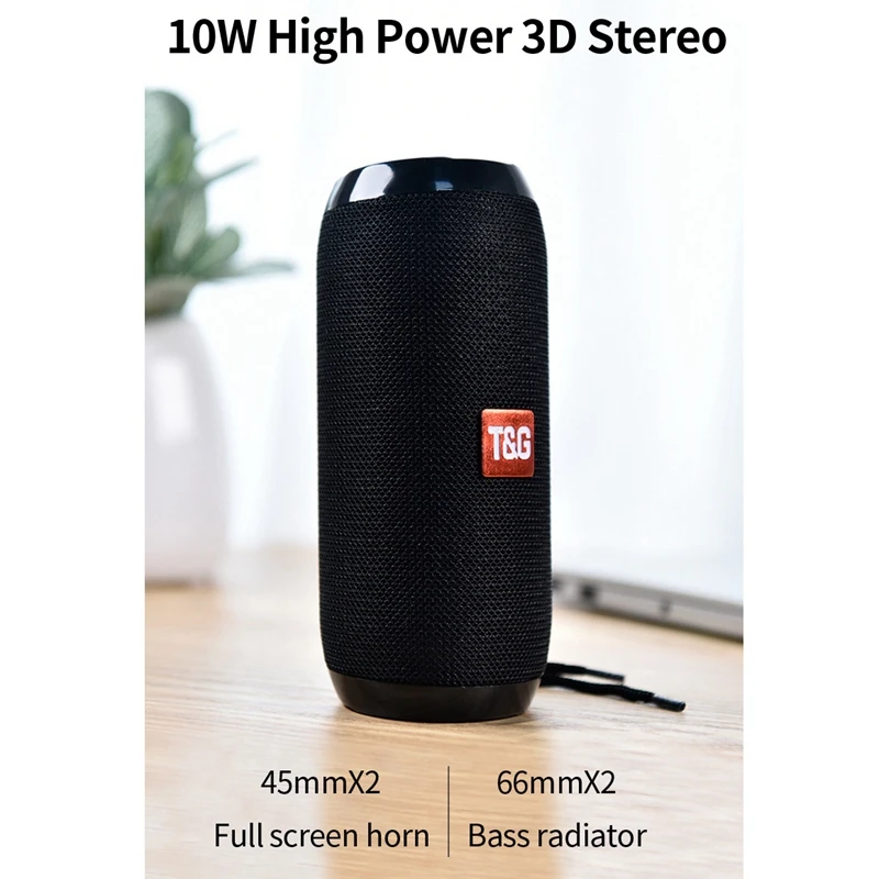 Outdoor Portable Wireless Bluetooth Speaker Stereo Bass USB TF FM Radio Audio Speaker Music for Mobile Phone