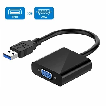 

USB 3.0 to VGA Adapter Multi-Display Video Converter 1080P External Video Card Adapter For Laptop PC HDTV Monitor Projector