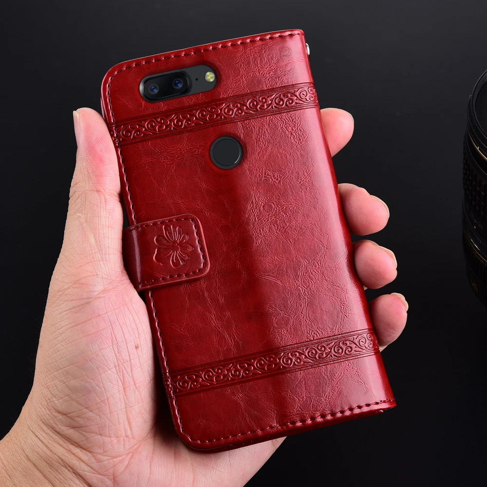 Чехол кошелек для Para OnePlus 5 T чехол OnePlus5T на 1 + простой книжка с отделением