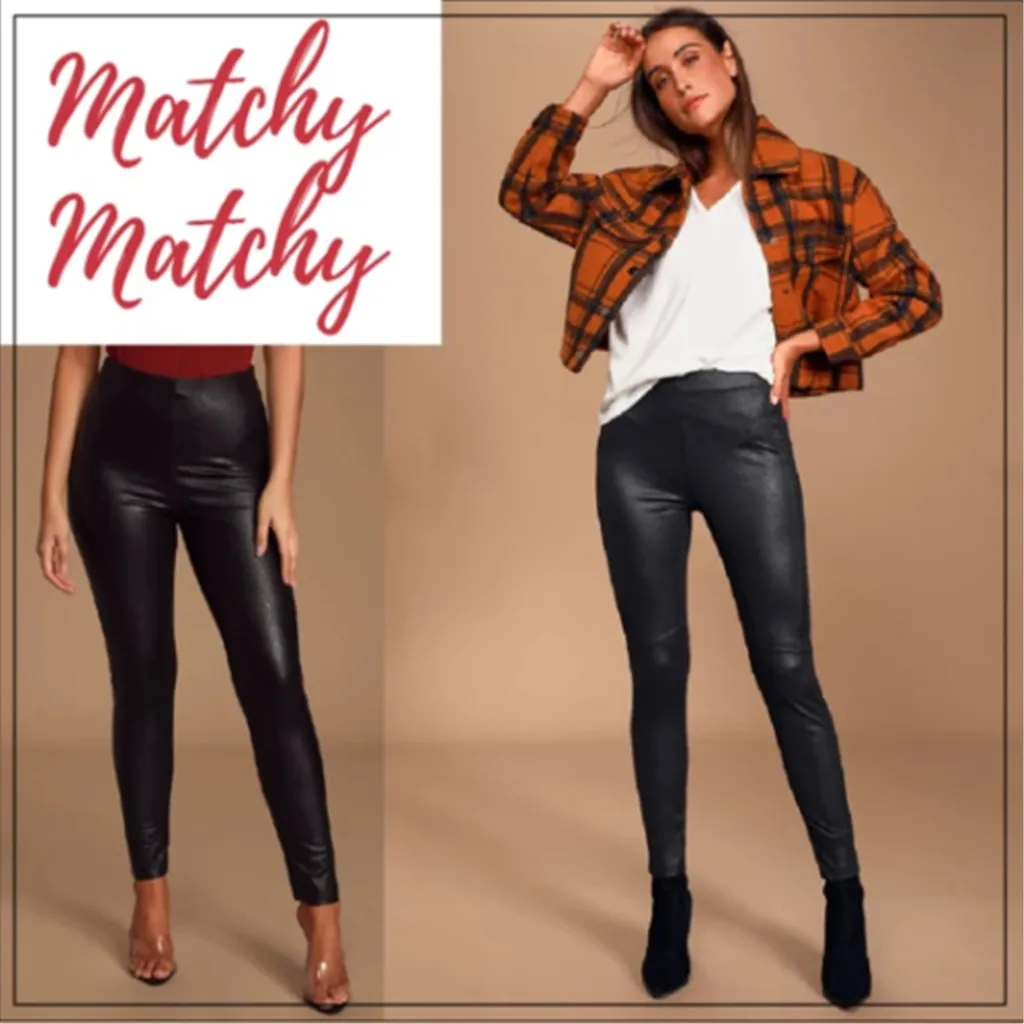Осень, искусственная кожа, модные сексуальные тонкие черные леггинсы, Calzas Mujer, леггинсы, Леггинсы растягивающиеся, пуш-ап размера плюс, брюки-карандаш