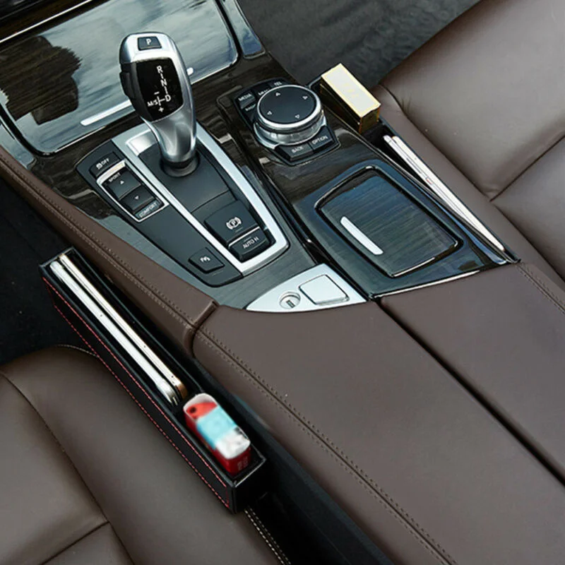 Зазор автомобильный ящик для хранения карман черный внутренняя отделка чехол