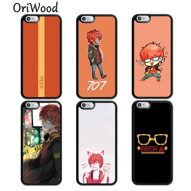 

OriWood 707 Mystic Messenger Pattern TPU Rubber Phone Case For iPhone 7 6 6S 8 Plus X 5 5S SE XS Max XR Back Cover
