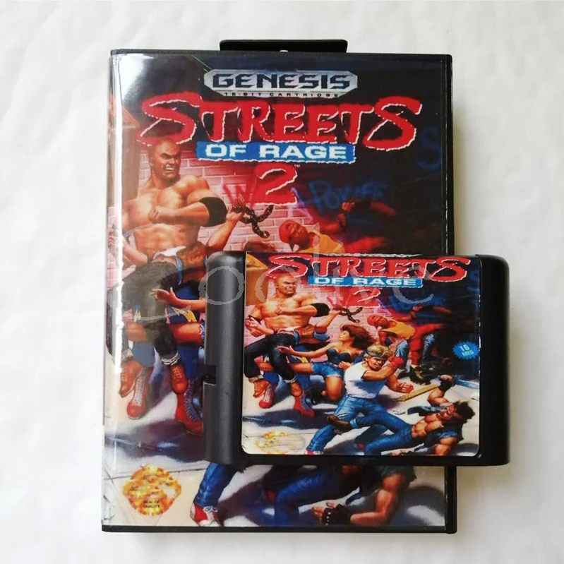 Streets Of Rage 2 для 16 бит Sega Genesis/Megadrive консоль картриджа видеоигр с розничной коробкой |