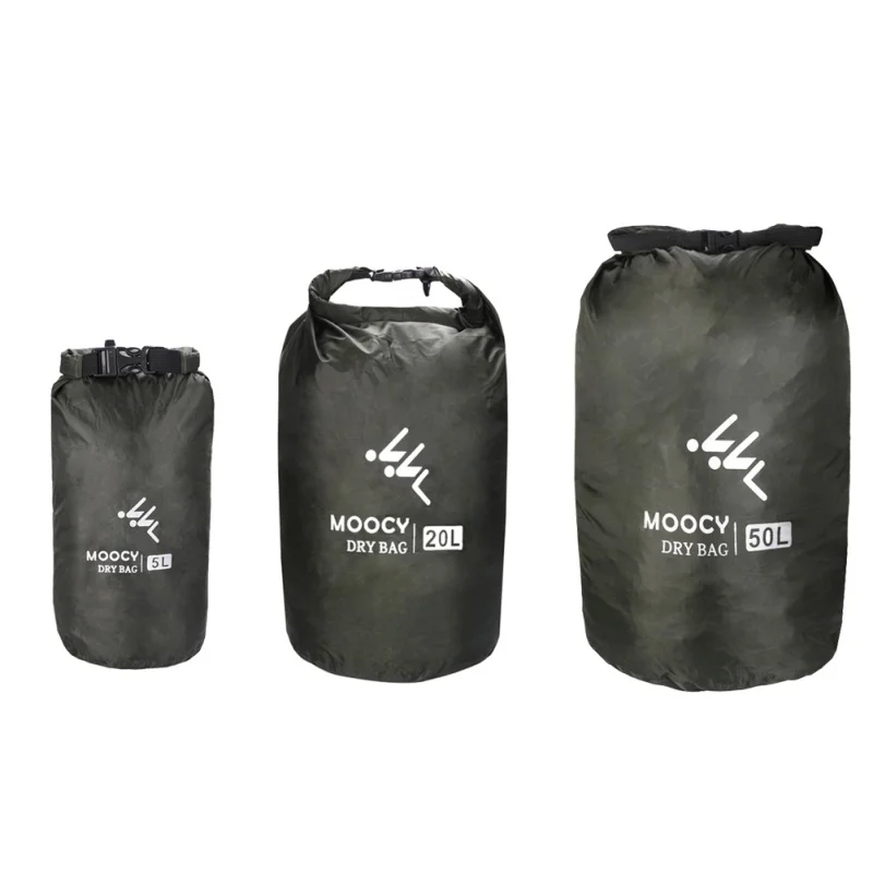 5L/20L/50L Waterproof Dry Bag Roll Top Sack Rafting Boating Swimming Organizer Beach Storage Bag Outdoor Drifting
