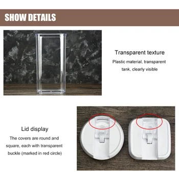 

5PCS Sealed Cans Multifunctional Plastic Kitchen Storage Cans,,