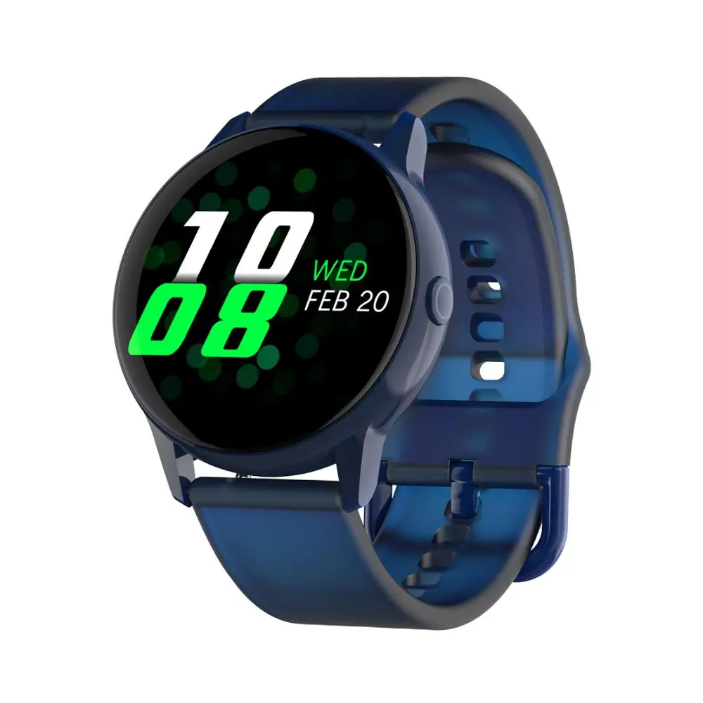 blue DT88 Смарт часы Ip68 Водонепроницаемый круглый сенсорный экран Smartwatch для мужчин женщин фитнес-трекер для измерения сердечного ритма спортивные модные часы для девочек - Цвет: blue