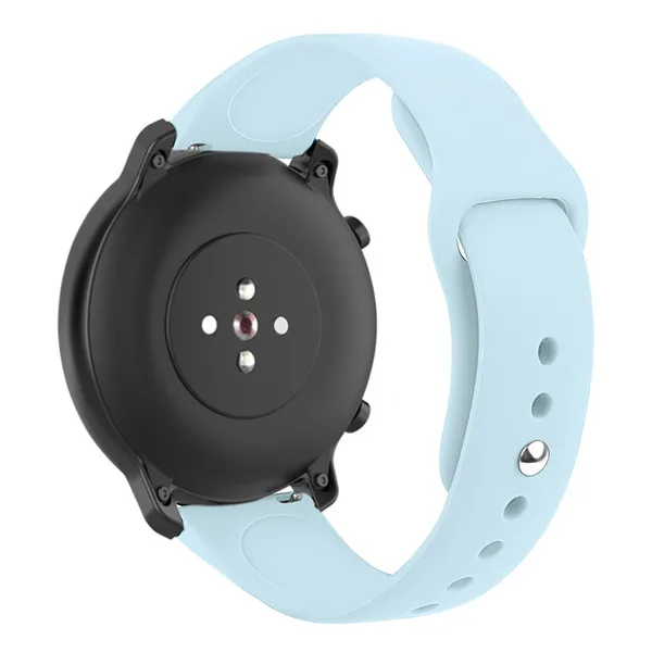 Light blue Cure color 22 мм для Huami Amazfit GTR 47 мм спортивные часы ремешок для Xiaomi huami Stratos 2 2S смарт часы браслет - Цвет: Light blue