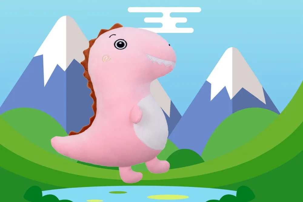Новая имитация милый динозавр плюшевая игрушка-подушка мягкий мультфильм животное тираннозавр Мягкая кукла ворс подушка, снижающая нагрузку друг подарок