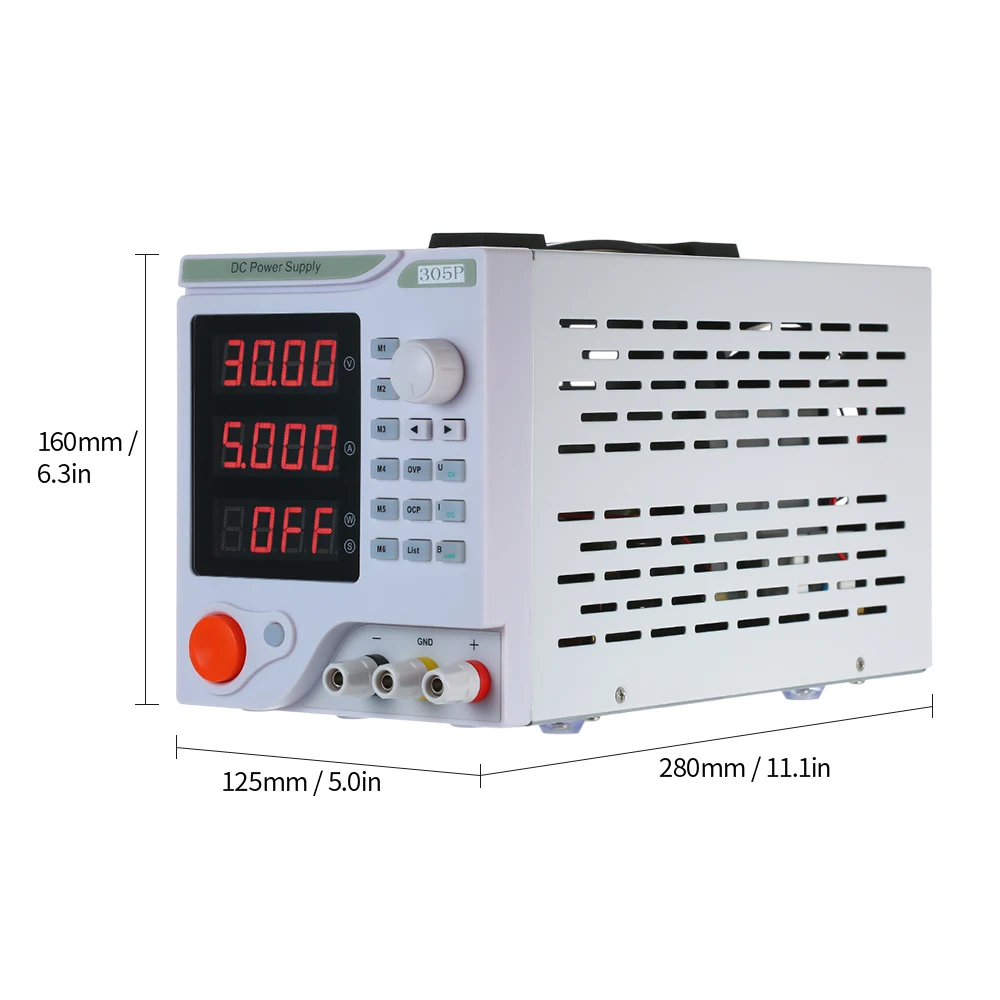 Программируемый Регулятор напряжения постоянного тока 30 в 5A 150 Вт Регулируемый источник питания 4 цифры дисплей светодиодный импульсный источник питания