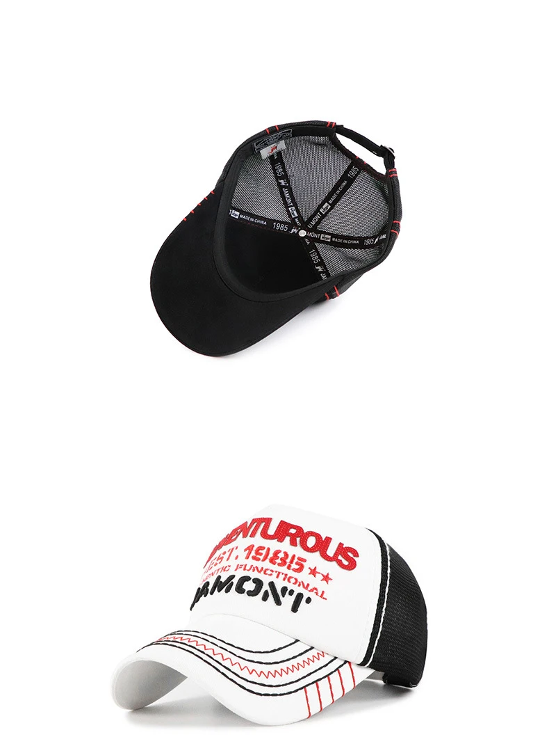 LIUWEISHUN New Embroidery Letter Parent-child Baseball Cap,High Quality Adjustable Outdoor Mesh Cap Dad Children Caps White
