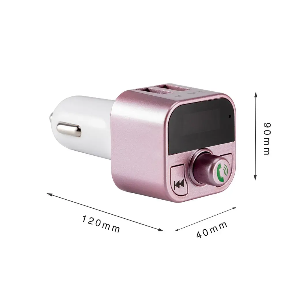 Car Styling B5 Car Kit Handsfree FM Transmitter Radio MP3 Player USB LCD Remote Music Player Support TF Card