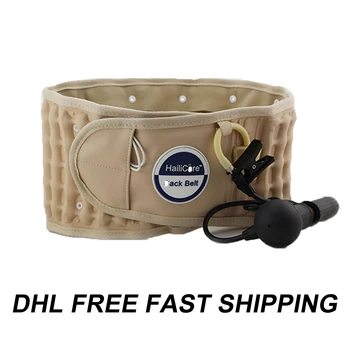 

Waist Air Traction Brace Belt Decompression Back Relief Waist Lumbar Traction Backache Heat Therapy Pain Massager