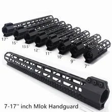 7/9/10/12/13,5/15/17 ''дюйма зажима Стиль M-lok направляющая для ствольной накладки Picatinny поплавок крепление Системы Fit. 223/5. 56 Охота
