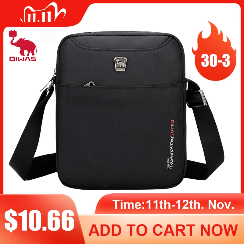 Водонепроницаемая мужская сумка через плечо OIWAS миниатюрная деловая