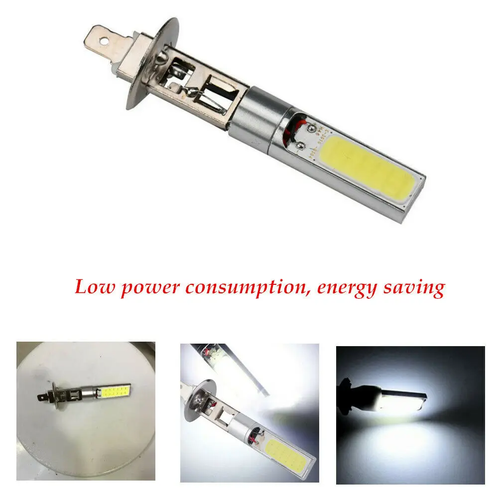 

2pcs Car Lamp H1 COB LED Headlight Hi/Lo Beam DRL Driving Light Lamp Bulb White