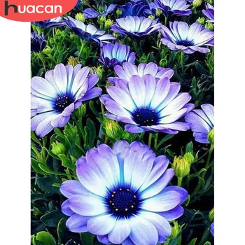 

HUACAN 5D Diamond Painting Flower Full Diamond Embroidery Cross Stitch Decorations For Home Handmade Gift