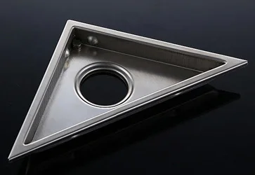 304 Stainless Steel Corner-Shaped Deep Water Seal Version Triangular Floor Drain Pest Control Deodorizing Anti-Blocking Deodoran