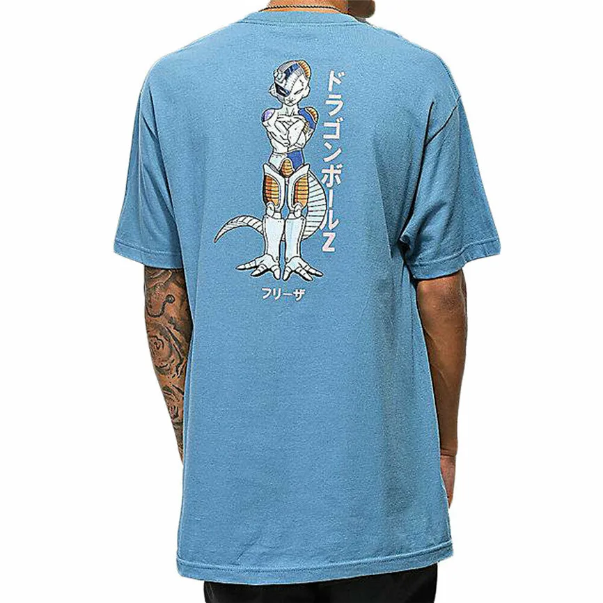 

Primitive Skate X Dragon Ball Z Men'S Mecha Frieza Short Sleeve T Shirt Slate Bl Vintage Graphic Tee Shirt