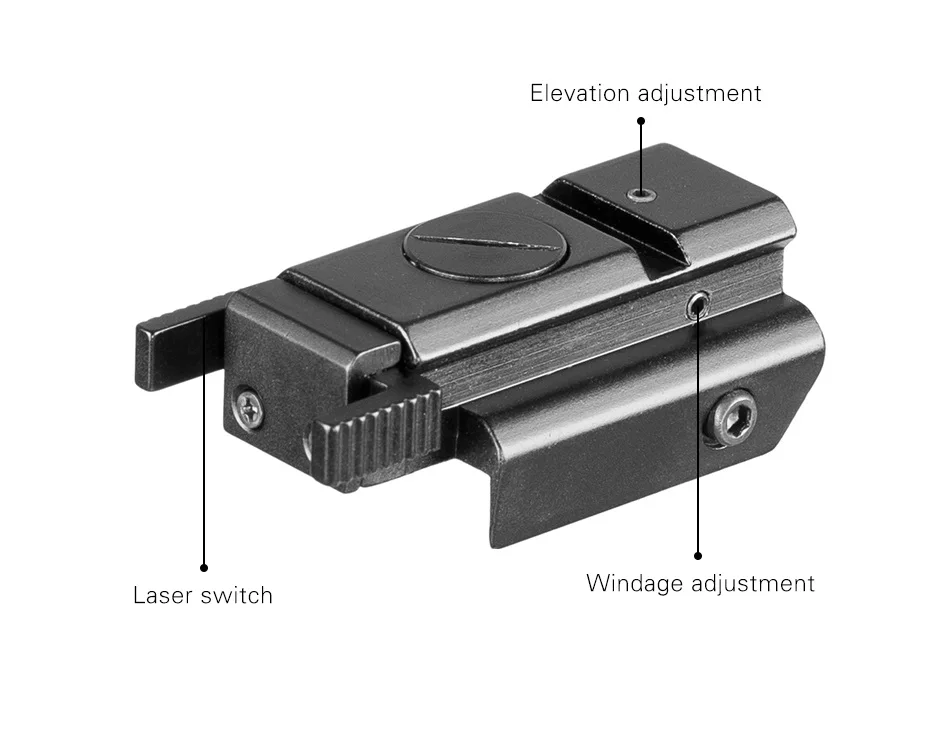Vista com Montagem Picatinny para Pistola Caça Mini Compacto Laser Red Dot 6 Esporte e Lazer