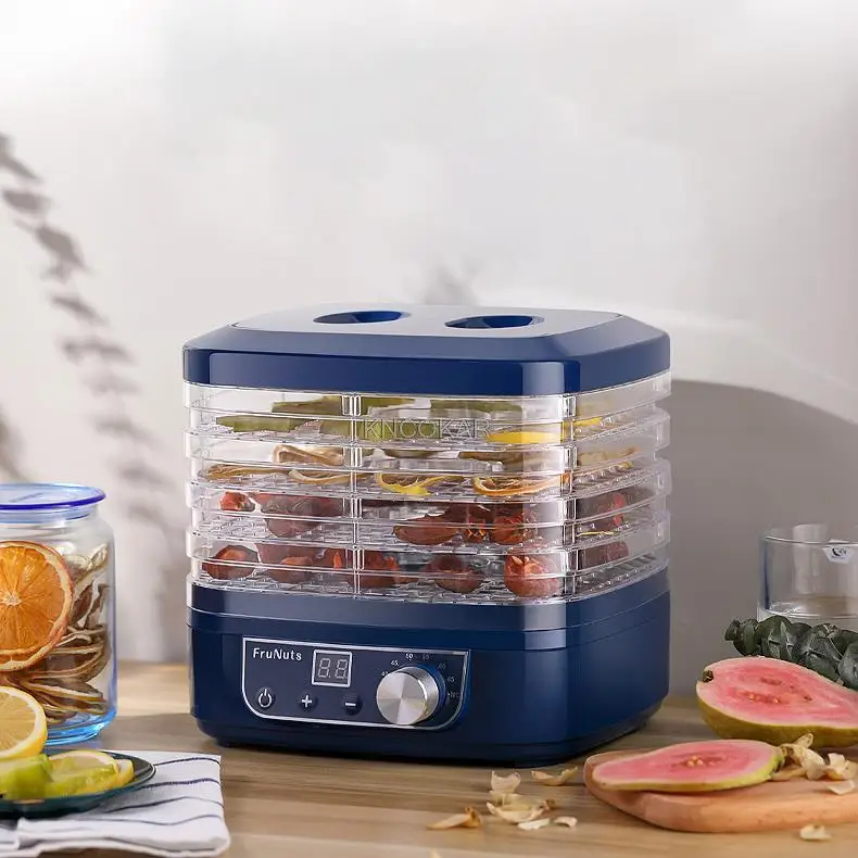 5 tăvi mini deshidratator alimentar uscător de fructe uscător de uz casnic bebeluși animale de companie gustări fructe și legume gustări uscător de aer UE_voghion.com