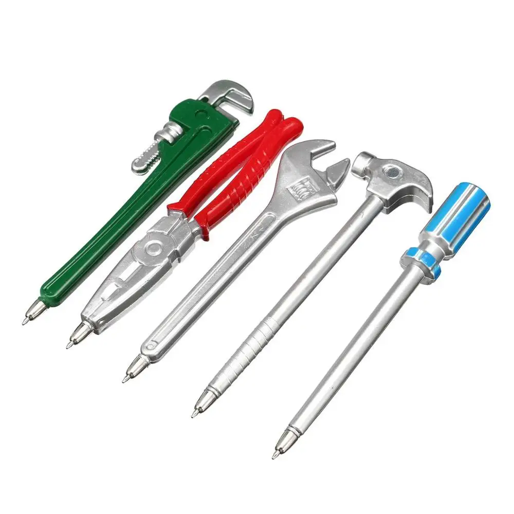 

30 pcs/Lot Novelty Hardware ballpoint pen Wrench Hammer Screwdriver magnet Black color stationery school gift promotion F829