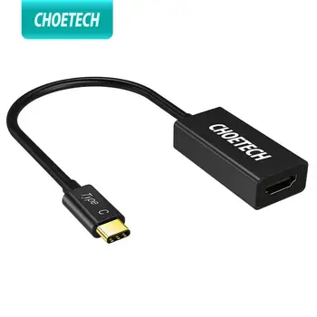 

CHOETECH USB C HDMI Cable Adapter 4K 60Hz USB 3.1 Type C (Thunderbolt 3 Compatible) Compatible with Galaxy S8, MacBook 2018/2017