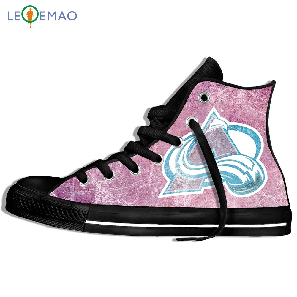 

Custom Logo Image Printing Sneakers Creative Design For Ice Hocky Colorado Avalanche Drop Shipping Canvas Zapatos De Mujer