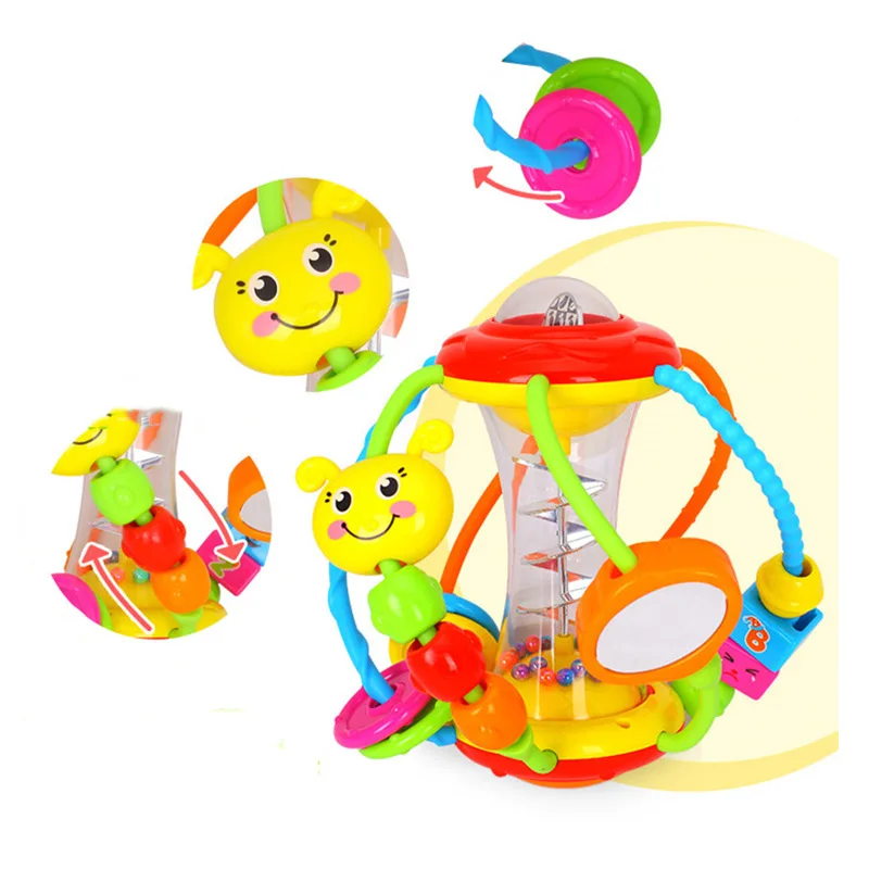 Детские игрушки 0-12 месяцев, детские погремушки, развивающие игрушки-погремушки для детей - Цвет: RattlesD