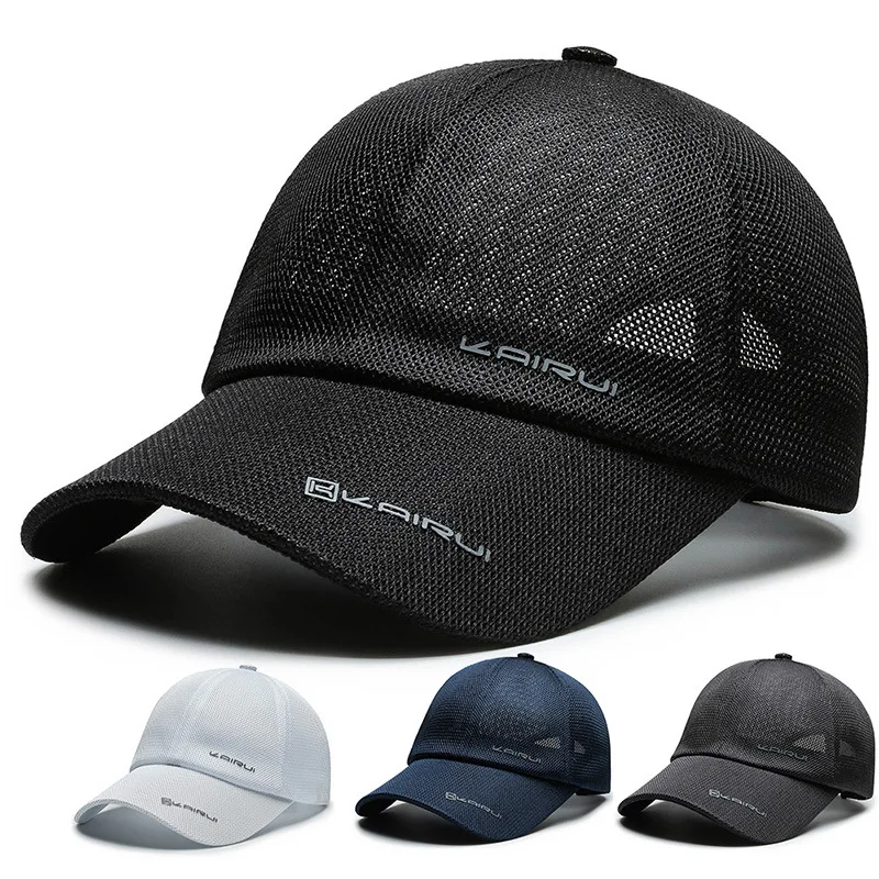 Adjustable Hat Mesh-Cap Baseball-Caps Spring Letter Fashion Women Summer Casual Unisex