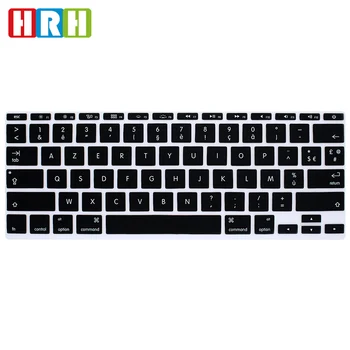 

HRH Drop ship Wholesale French US Silicone Keyboard Cover Skin Protector For Mac Book Air 11 11.6 inch A1465/A1370