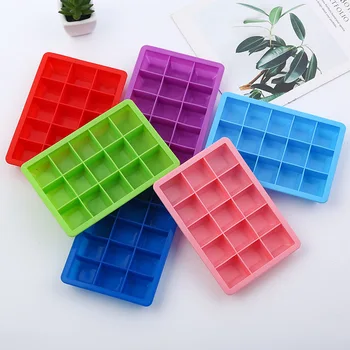 

15-cell Silicone Ice Tray Edible Silicon Ice Tray Mould Fruit Juice Ice Cubes Mould Ice Tray